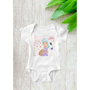 Body Para Bebê Conjunto de Bebê Sereia Mágica – Fada Subaquática 