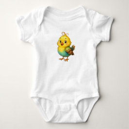 Body Para Bebê Conjunto de Bebêzinho Frango Amarelo Fofo