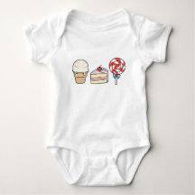 Conjunto de Bodysuit Baby Sweet Treat Trio