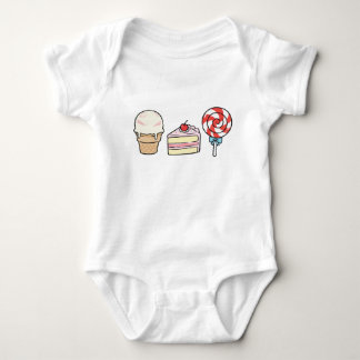 Body Para Bebê Conjunto de Bodysuit Baby Sweet Treat Trio