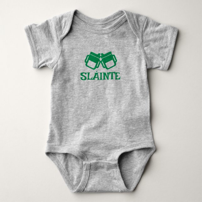 Body Para Bebê Conjunto de bodysuit cinza SLÁINTE  (Frente)