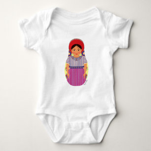 Body Para Bebê Conjunto de Bodysuit de Bebê Matryoshka Guatemalte
