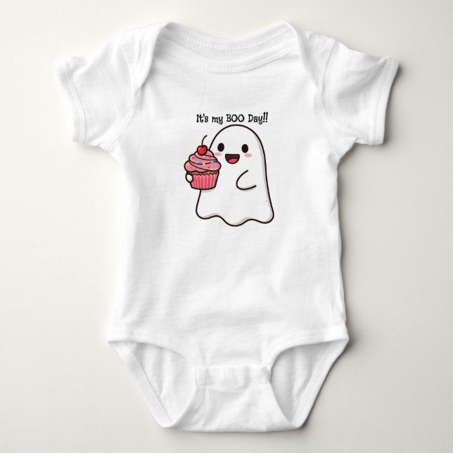 Body Para Bebê Conjunto de boo day girl (Frente)