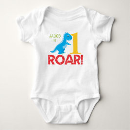 Body Para Bebê Conjunto de Corpo para 1º Aniversário de Dinossaur