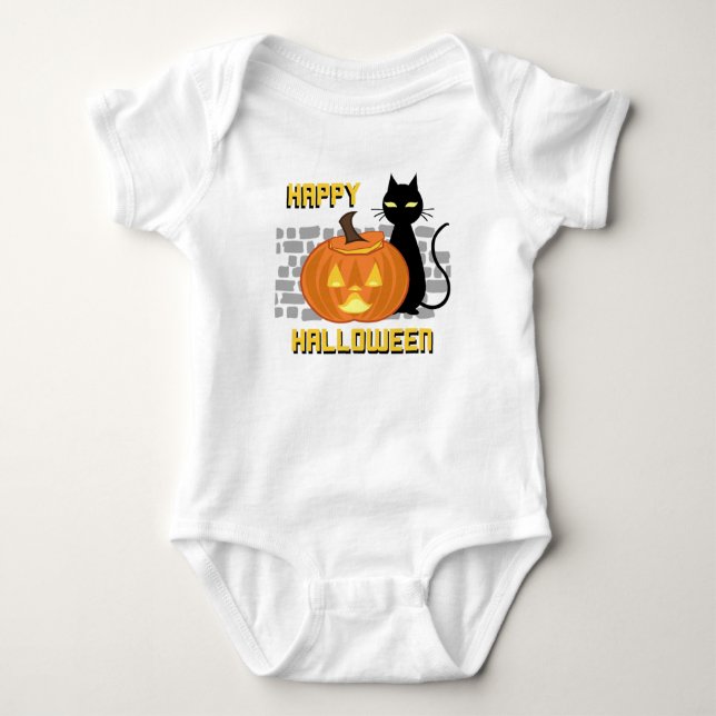 Body Para Bebê Conjunto de Halloween Fofo para Bebê (Frente)