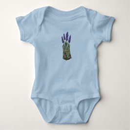 Body Para Bebê Conjunto de Lavanda e Salvia Bodysuit para Bebê | 