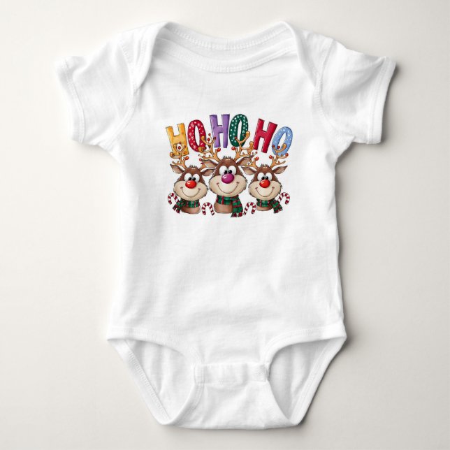 Body Para Bebê Conjunto de Natal para Bebê (Frente)
