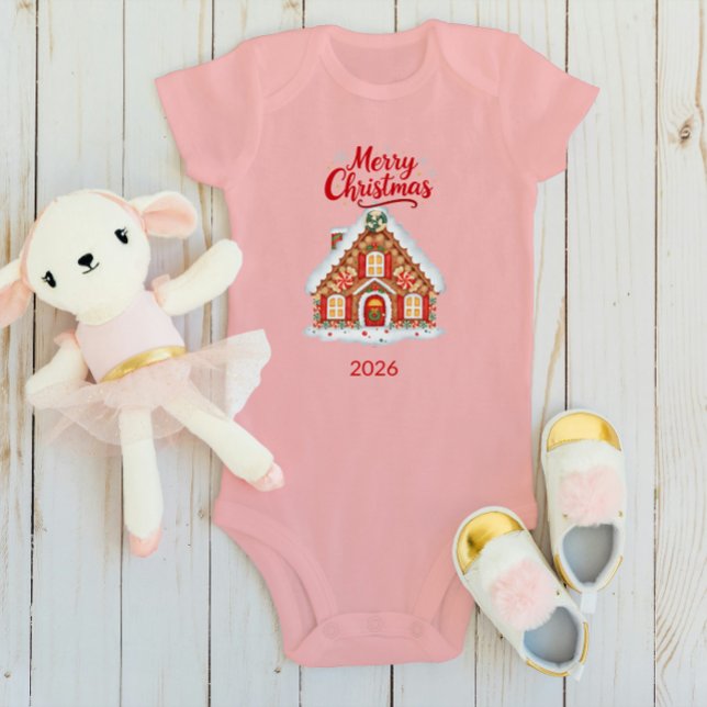 Body Para Bebê Conjunto de Natal Personalizado para Bebê - Nome & (Criador carregado)
