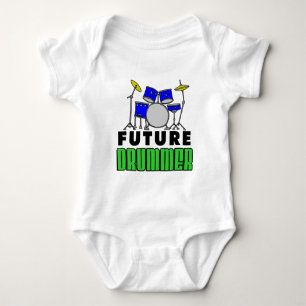 Body Para Bebê Conjunto de tambores azuis do tambor futuro