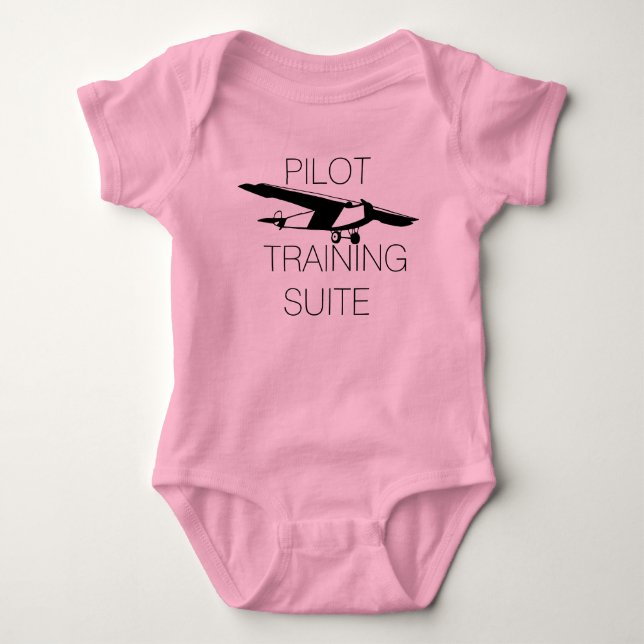 Body Para Bebê Conjunto de treinamento de piloto fofo (Frente)