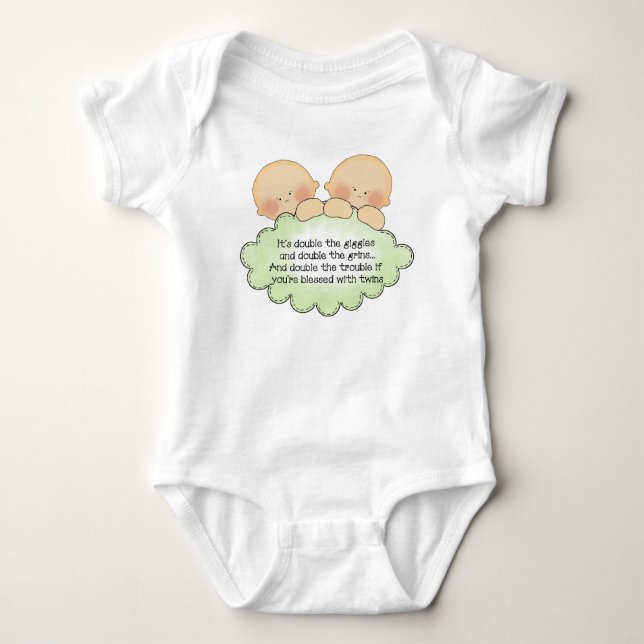 Body Para Bebê Conjunto de tutu de bebê menina gêmeas (Frente)