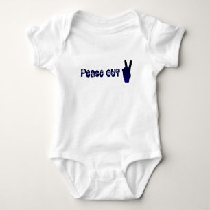 Body Para Bebê Conjunto Inteiriço de Bebê Peace Out