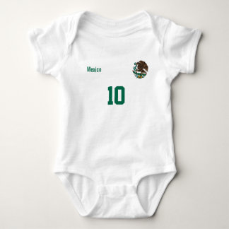 Body Para Bebê Conjunto Personalizado México com Nome e Número