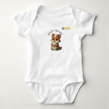 Conjunto Personalizado [Nome do Bebê] Chibi Animal