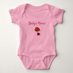Body Para Bebê Conjunto Personalizado/Nome Personalizado Joaninha