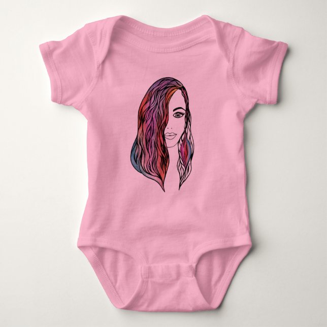 Body Para Bebê Conjuntos bodysuits fofos com uma imagem (Frente)