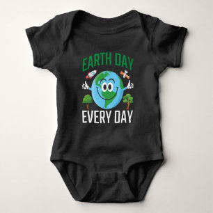Body Para Bebê Consciência do Dia da Terra Cria Resgate do plane