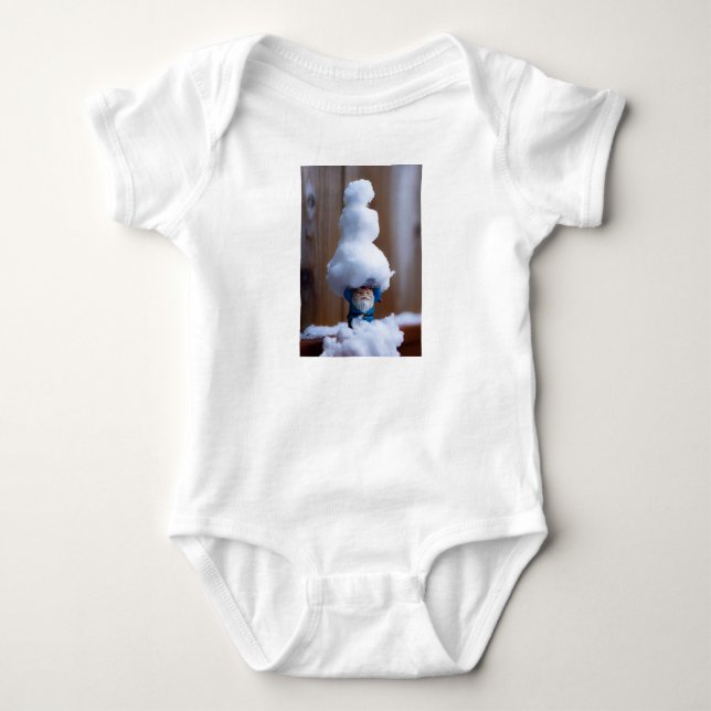 Body Para Bebê Construiu um Snowman V (Frente)