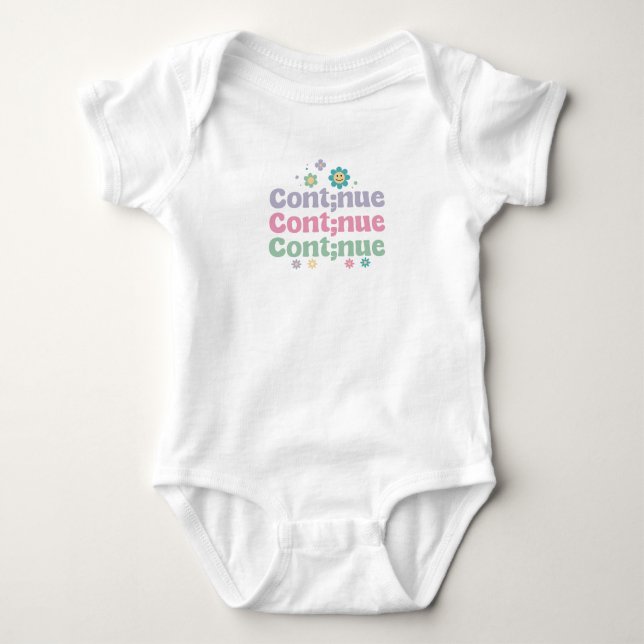 Body Para Bebê Continuar (Frente)