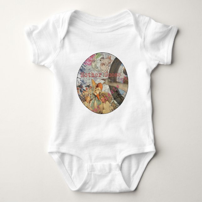 Body Para Bebê Conto de Fadas Rima da Mamãe Gansa (Frente)