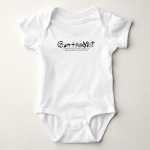 Body Para Bebê Contradiga a roupa do bebê
