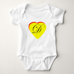 Body Para Bebê Convite Para Casamento Coração Vermelho Amarelo D