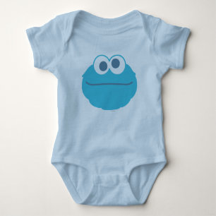 Body Para Bebê Cookie Monster Baby Face Grande