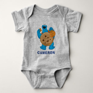 Body Para Bebê Cookie Monster Fantasia de Biscoito