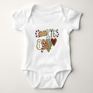 Body Para Bebê Cookies para Papais noeis e presentes