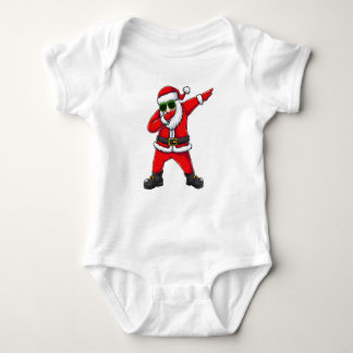 Body Para Bebê 🎅 Cool Dabbing Santa with Sunglasses – Funny Merr
