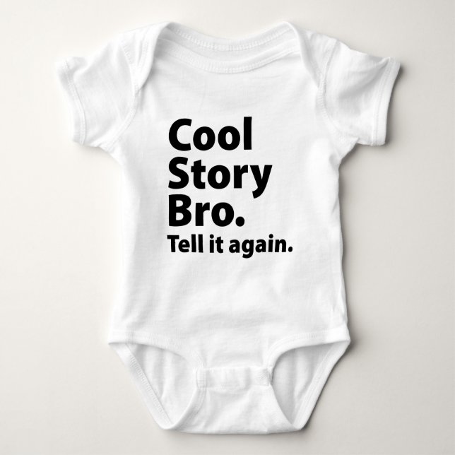 Body Para Bebê Cool Story Bro (Frente)