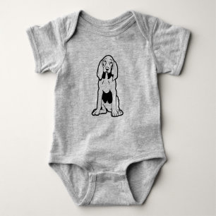 Body Para Bebê Coonhound Puppy Bebê Bodô