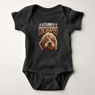 Body Para Bebê Coquapoo Engraçado Pata Cachorro Beija