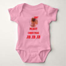 Cor de biquetê personalizada de Natal Baby Jersey