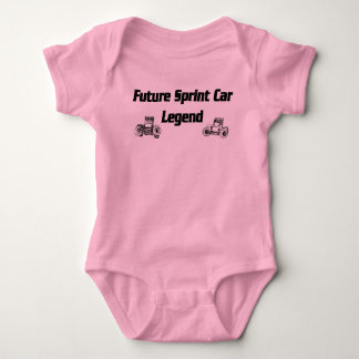 Body Para Bebê Cor-de-rosa da legenda do carro Sprint