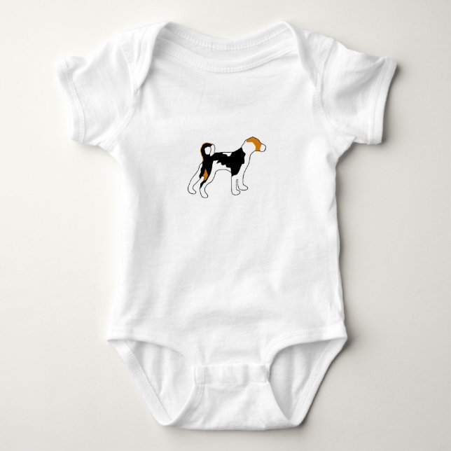 Body Para Bebê cor de silo de cachorro-do-mato (Frente)