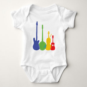 Body Para Bebê Cor dos instrumentos