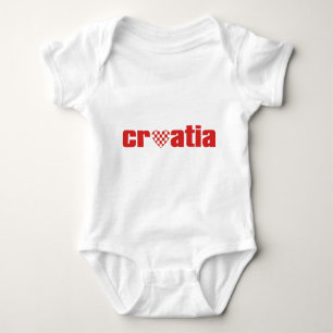 Body Para Bebê Coração Croatia