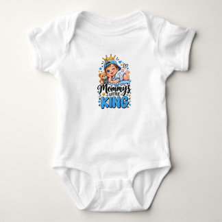 Body Para Bebê Coração da Mamãe Pequeno Rei Bebê Bonito Urso de P