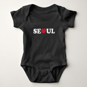 Body Para Bebê Coração de Amor de Seul