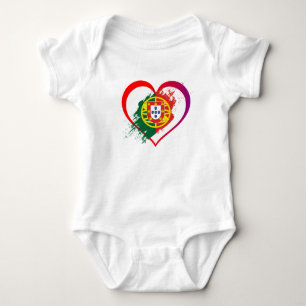 Body Para Bebê coração português