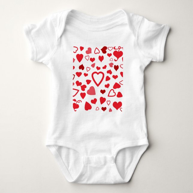 Body Para Bebê Corações A'Plenty (Frente)