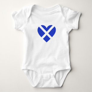 Body Para Bebê Corações bandeira-inspirados escoceses de