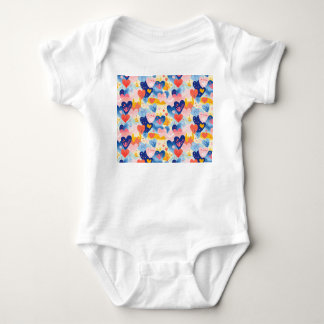 Body Para Bebê Corações Coloridos