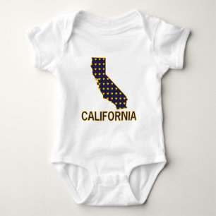 Body Para Bebê Corações de Califórnia
