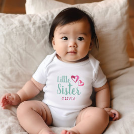 Body Para Bebê Coraquões de Aquarela Rosa Monograma do Nome da Ir