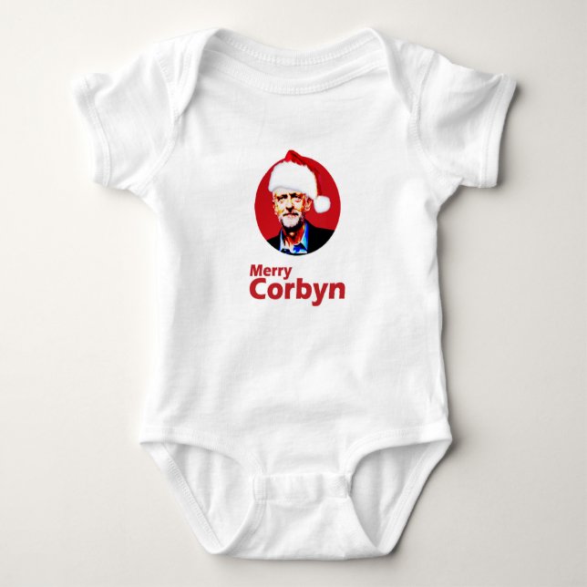 Body Para Bebê Corbyn alegre - Bodysuit do jérsei do bebê, branco (Frente)