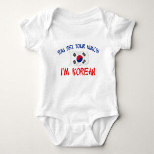 Body Para Bebê Coreano Kimchi