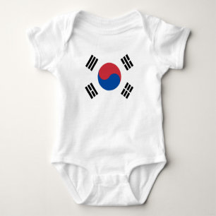 Body Para Bebê Coreia do Sul Seul Ásia Bandeira Coreana Viagem