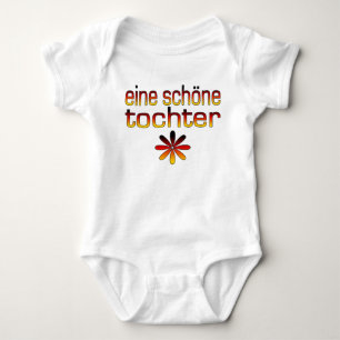 Body Para Bebê Cores da bandeira de Eine Schöne Tochter Alemanha